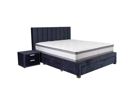 GRACE sänky 160x200cm, ilman patjaa, sininen