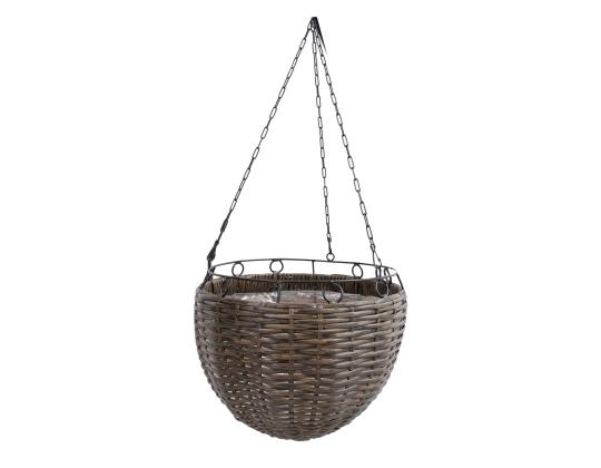 Kukkavalaisin WICKER D30xH20/64cm, harmaa