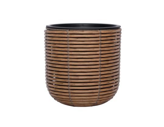 Kukkaruukku WICKER D27xK28cm, ruskea