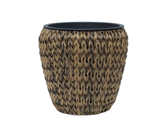 Kukkaruukku WICKER 28x28xH28cm, ruskea