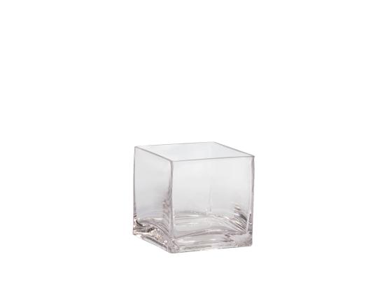 Maljakko IN HOME 10x10xH10cm, läpinäkyvä lasi