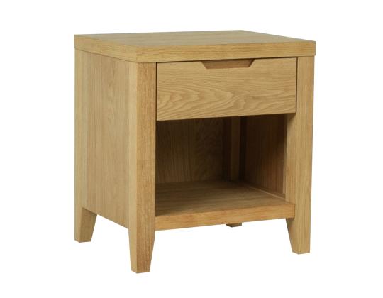 CHAMBA yöpöytä/pöytä, 40x50xH55cm, 1 laatikko ja 1 hylly, tammi