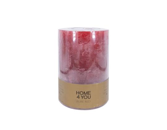 Kynttilä PURE RED, D10xK15cm, punainen (hajuton)