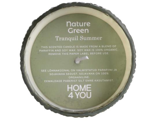 Tuoksukynttilä lasissa NATURE GREEN K7,5cm, Rauhallinen kesä