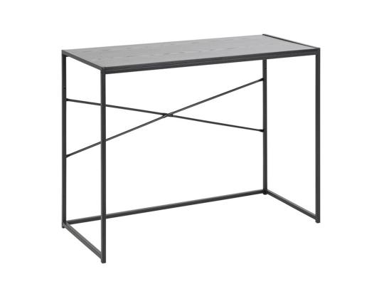 Työpöytä SEAFORD, 100x45xH75cm, musta, melamiinilevy, metalli