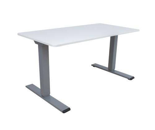 Säädettävä pöytä ERGO OPTIMAL 2 moottorilla 140x80cm, harmaa-valkoinen