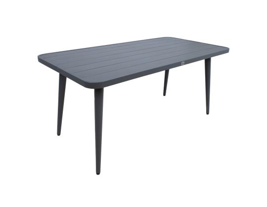 Puutarhakalustesarja WALES pöytä 160x80xH75,5cm, 4 tuolia 56x60xH82cm, alumiinirunko, muovipunos