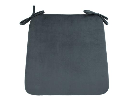 Tuolinpäällinen VELVET 39x39cm, harmaa, 100% polyesteri, kangas 316