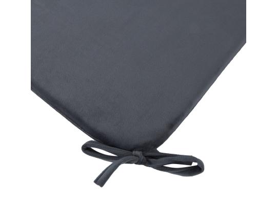 Tuolinpäällinen VELVET 39x39cm, harmaa, 100% polyesteri, kangas 316