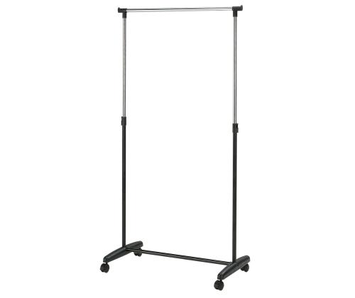 Stange FRED pyörillä 85x43xH95-160cm, väri: musta-kromi