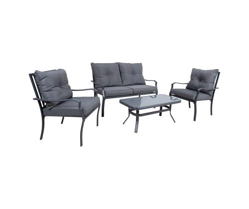 Puutarhakalustesarja BOSLER pöytä, sohva ja 2 tuolia