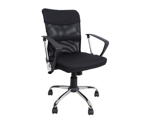 Työtuoli DARIUS, 57x57xH93-103cm, musta, polyesterikangas, metallia