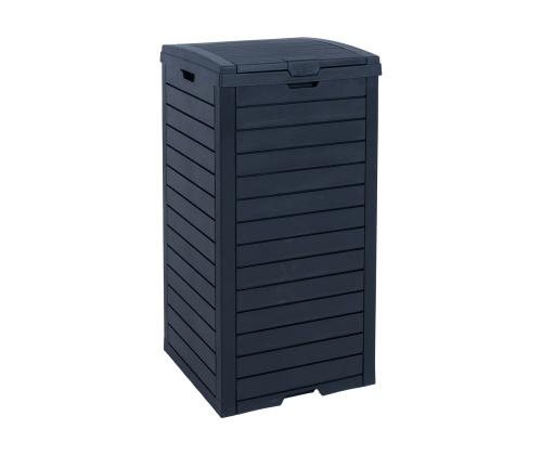 Roskakori GALA 41x41xH86cm/118L, musta muovi