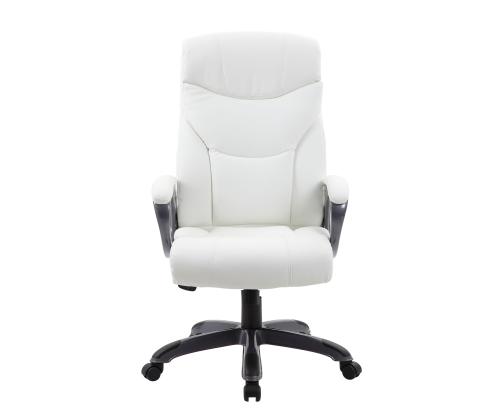 Tietokonetuoli/työtuoli CONNOR, 73,5x65,5xH115-124cm, valkoinen, keinonahka, muovi