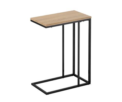 Sivupöytä ELT vaaleanruskea 46x26xH62cm, laminaattitaso, teräsjalat