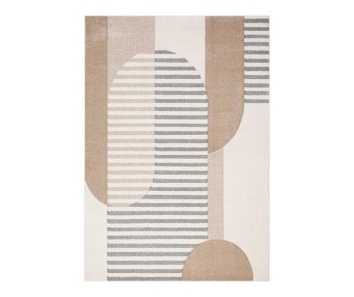 Matto DIXIE CARVED-5, 160x230cm, harmaa/beige