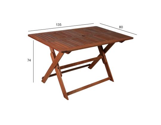 Laud MODENA 135x80xH74cm, meranti