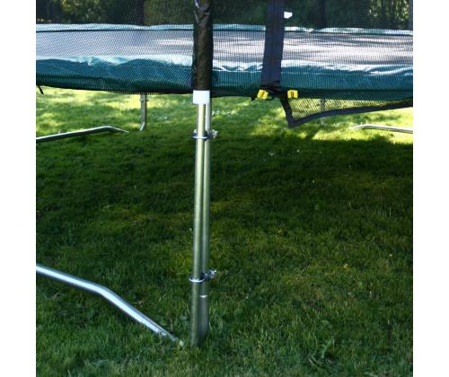 Turvaverkko D304cm trampoliinille, pylväillä, musta