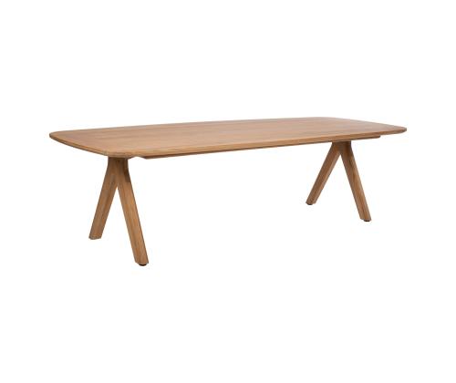 Pöytä ROCA 280x110xH76cm, teak-puu
