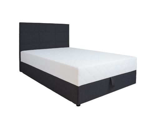 Mannermainen sänky LEIKO 140x200cm, musta