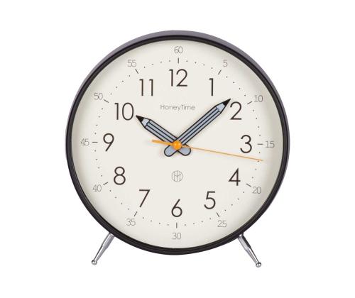 Pöytäkello TIMELINE H20cm, musta