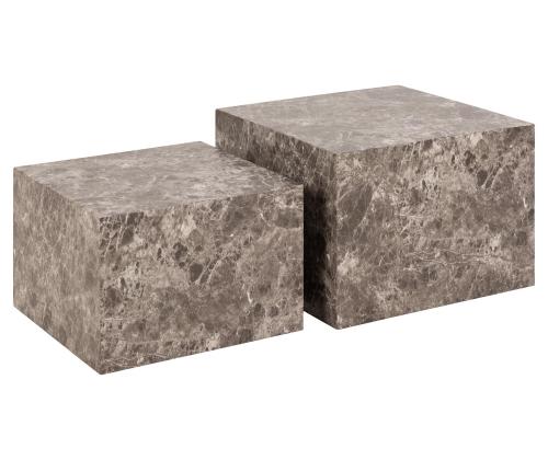 DICE sohvapöytä 58x58xH40cm, vaaleanruskea