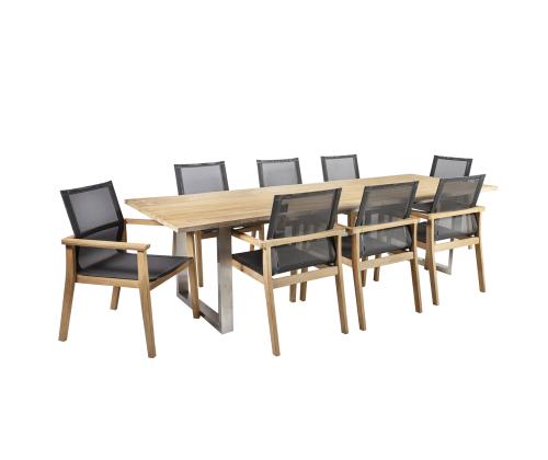 Ruokapöydän sarja NAUTICA ja 8 tuolia