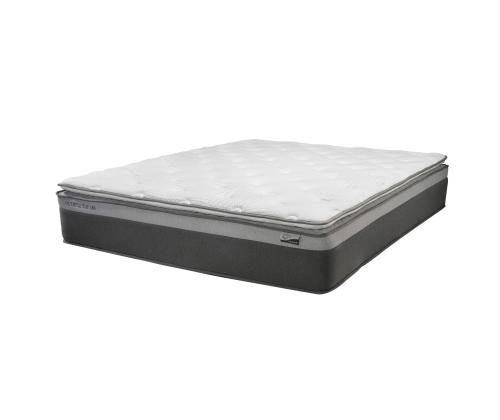 Sänky SANDRA 160x200cm, patjalla HARMONY TOP, vaaleanharmaa