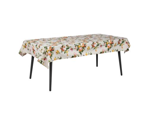Pöytäliina HOLLY 136x220cm, vaalea ruusu, 20% polyesteri, 80% puuvilla, kangas 495