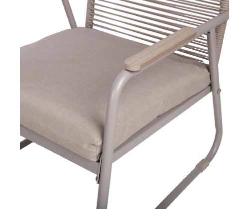 Puutarhakalustesarja MACOS pöytä, sohva ja 2 tuolia, beige