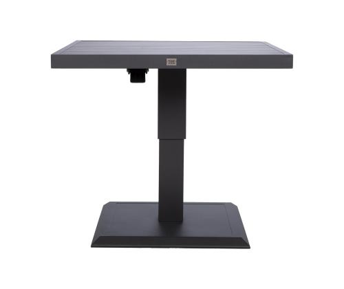 Pöytä TOMSON 85x85xH52-75cm, tummanharmaa