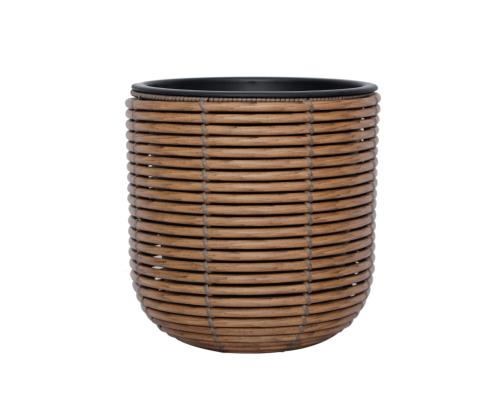 Kukkaruukku WICKER D27xK28cm, ruskea