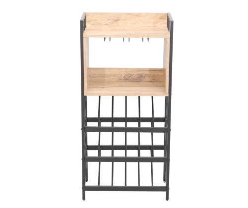 Viiniteline HANNES 51x30xH108cm, rustiikkimelamiinia