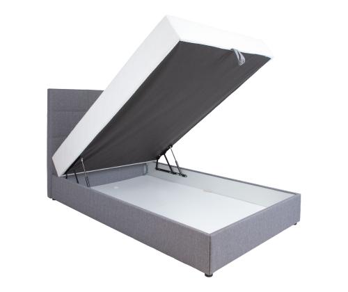 Mannermainen sänky LEIKO 140x200cm, harmaa