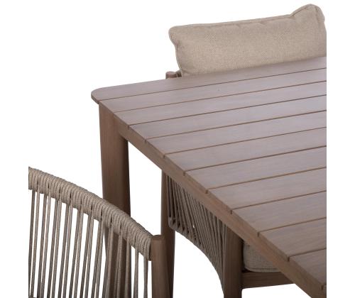 Puutarhakalustesarja MEDINA pöytä ja 4 tuolia, beige