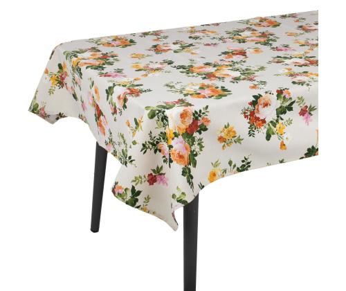 Pöytäliina HOLLY 136x220cm, vaalea ruusu, 20% polyesteri, 80% puuvilla, kangas 495