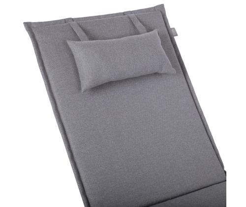 Lamami tuolinpäällinen WICKER 55x195x3cm, harmaa, kangas 468, 100% polyesteriä