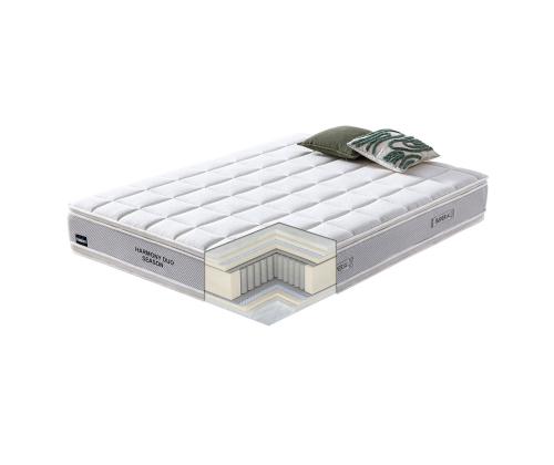 Sänky LARA patjalla HARMONY DUO SEASON 90x200cm, samppanjaa