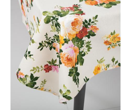 Pöytäliina HOLLY 136x220cm, vaalea ruusu, 20% polyesteri, 80% puuvilla, kangas 495