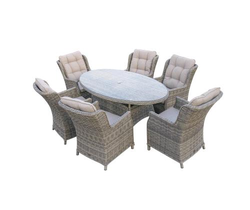 Pöytä TRENTO 180x100xK73cm, vaaleanharmaa