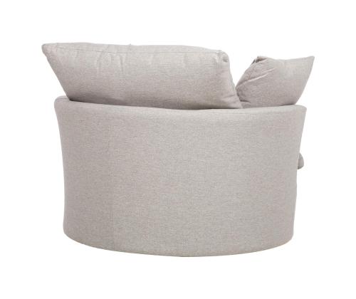 Tukituoli FLUFFY kääntyvä 110x105xH65/86cm, vaaleanharmaa, vaaleanharmaa