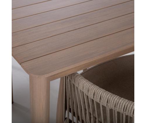 Puutarhakalustesarja MEDINA pöytä ja 4 tuolia, beige