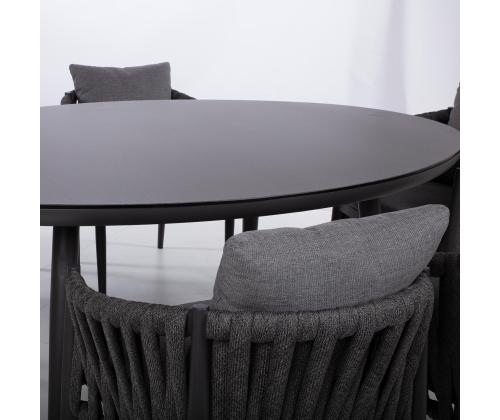 Puutarhakalustesarja BRISTOL pöytä ja 6 tuolia