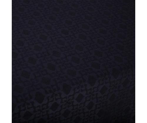 Pöytäliina PARTY 150x250cm, musta kuvio, 50% polyesteri, 50% puuvilla, kangas 937