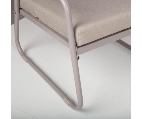 Puutarhakalustesarja MACOS pöytä, sohva ja 2 tuolia, beige