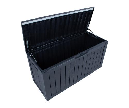 Säilytyslaatikko BOMM 117,5x47,5xH59cm/300L, musta muovi