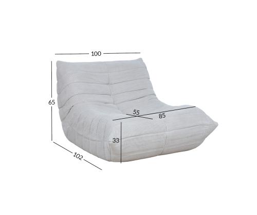 Tuoli FIONA 100x102xH65cm, beige