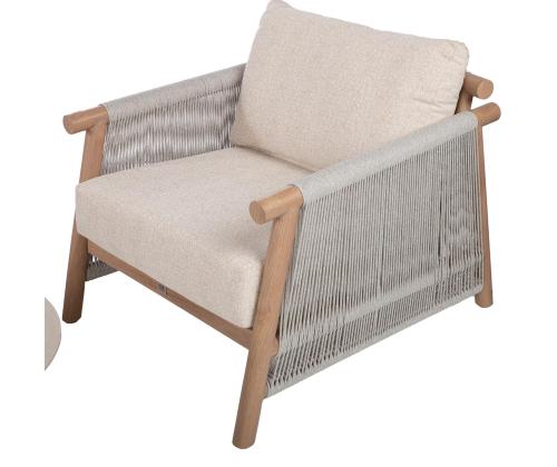 Puutarhakalusteet DIANA sohva, 2 nojatuolia ja 2 pöytää, beige