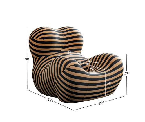 Nojatuoli HARMONY OASIS 104x124xH90cm raidallinen