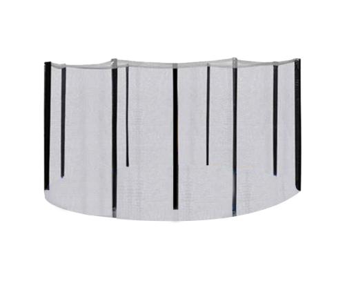 Turvaverkko D426cm trampoliinille, pylväillä, musta